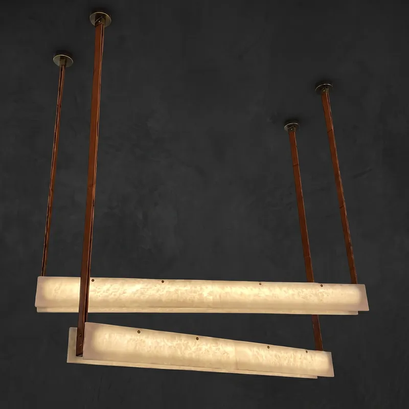 Cuoio Linear Leather Pendant Light — YIOSI Lamps LED Linear Lights  