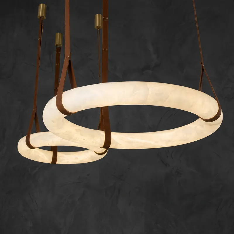Cuoio Ring Leather Pendant Light — YIOSI Lamps LED Landscape Lights  