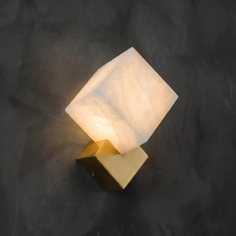 Cornice Cube on Block Wall Sconce — YIOSI Lamps LED Wall Lights  