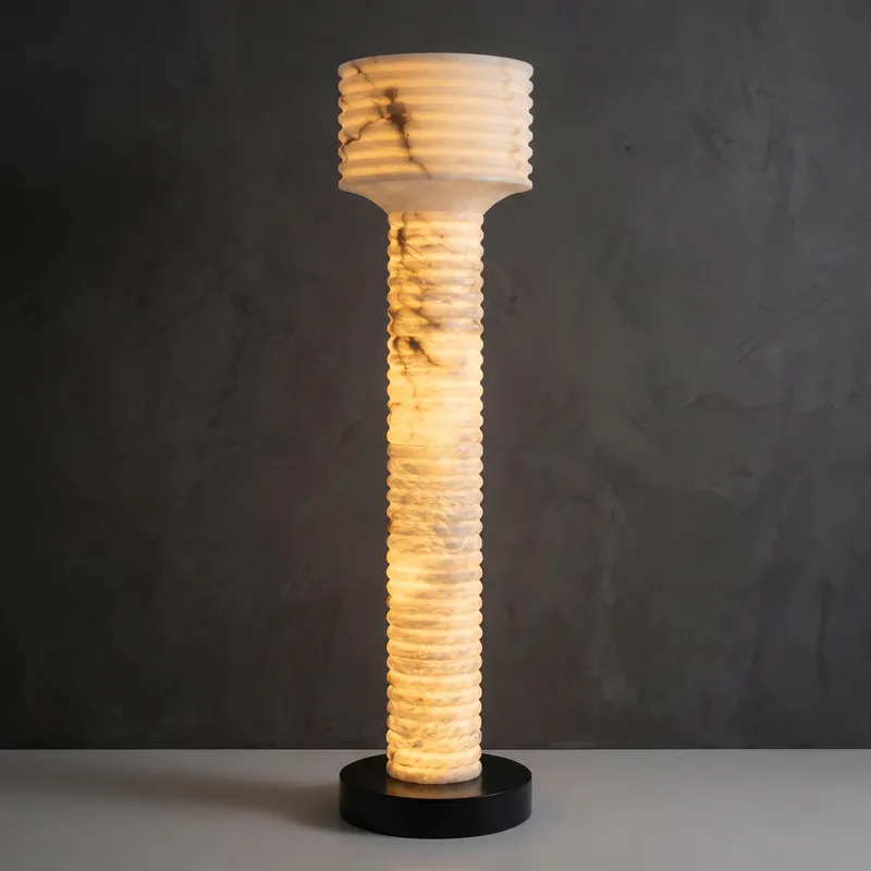 Colonna Ribbed Column Floor Lamp — YIOSI Lamps LED Temporary & Work Lights 40.0W 
