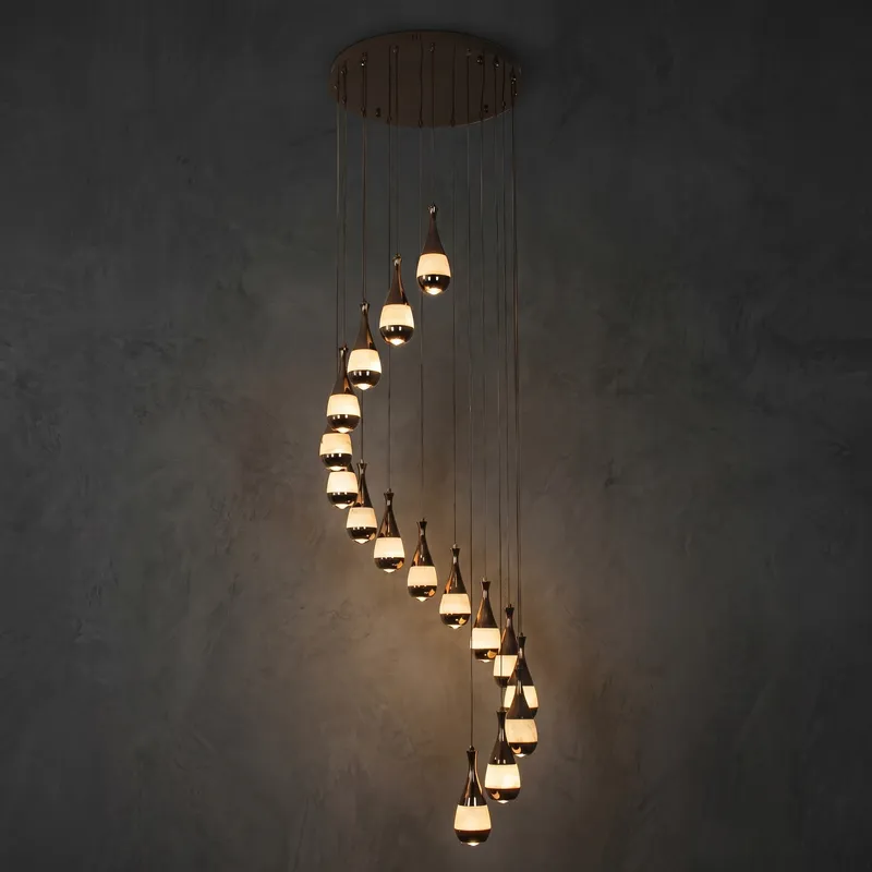 Cascata Drop Spiral Pendant Light — YIOSI Lamps LED Landscape Lights 8.0W 