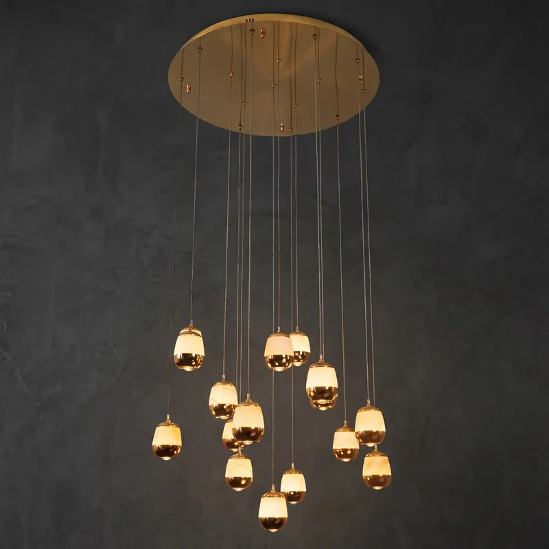 Cascata Cluster Ball Gold Pendant Light — YIOSI Lamps LED Landscape Lights 8.0W 