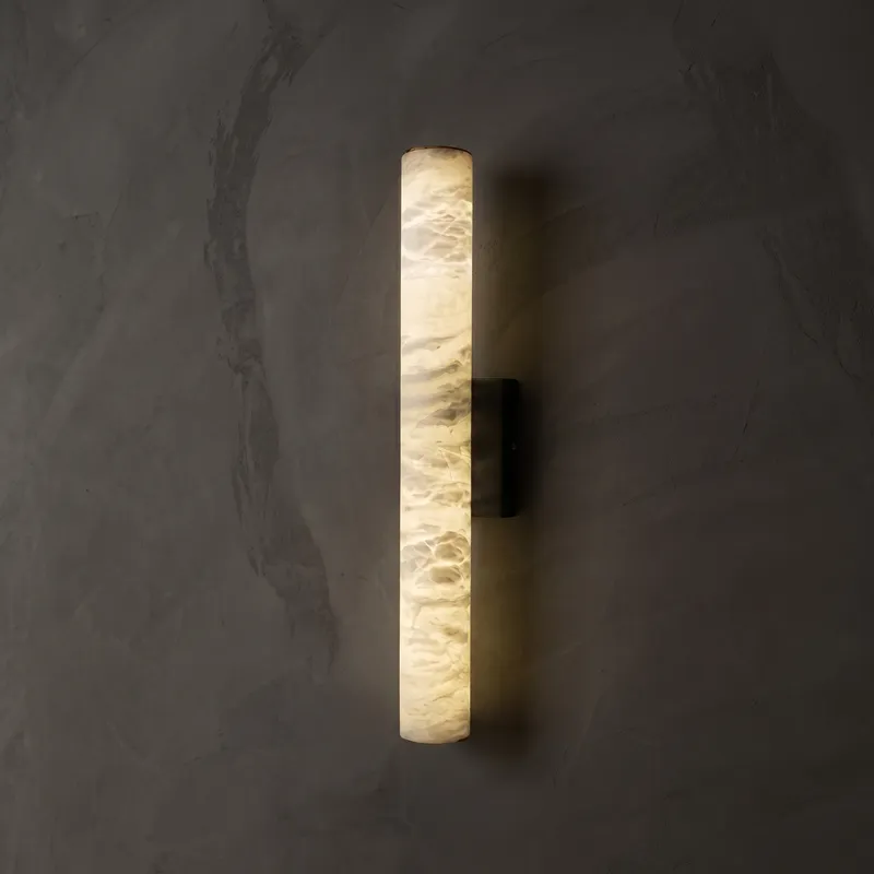 Vertical Stone Tube Wall Sconce — YIOSI Lamps LED Wall Lights  3000K