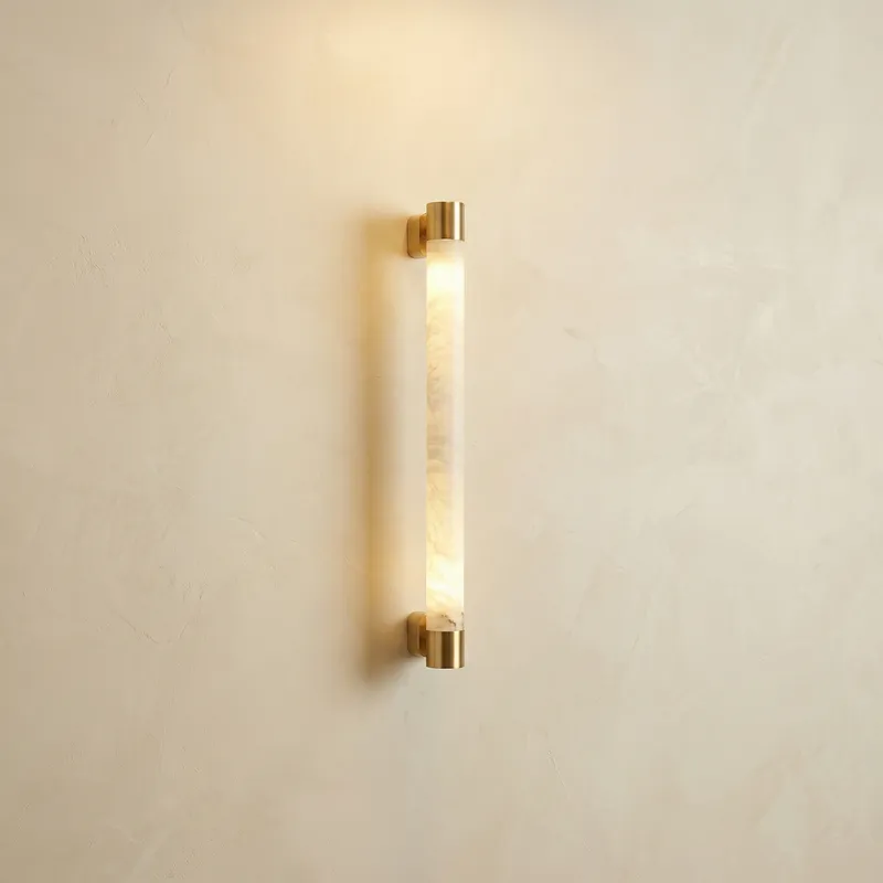 Pillar Light Slim Rod Alabaster Column Wall Sconce — YIOSI Lamps LED Wall Lights  3000K