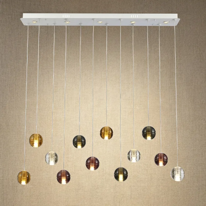 Yiosi Cascade Drop Linear Glass Chandelier — YIOSI Lamps LED Linear Lights 60.0W 3000K