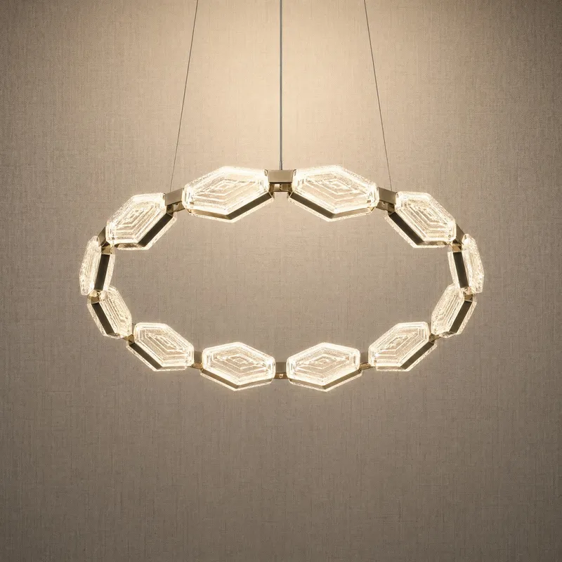 Yiosi Starlink 3-Tier Nested Glass Chandelier — YIOSI Lamps LED Landscape Lights  3000K
