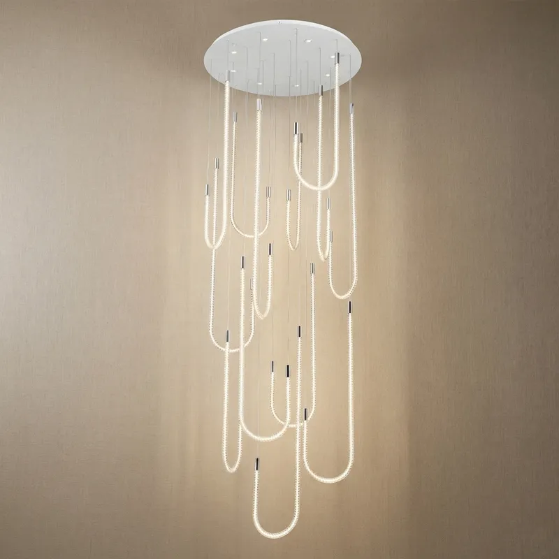 Yiosi Star Shine Cascading Glass Chandelier 39" — YIOSI Lamps LED Landscape Lights 210.0W 3000K