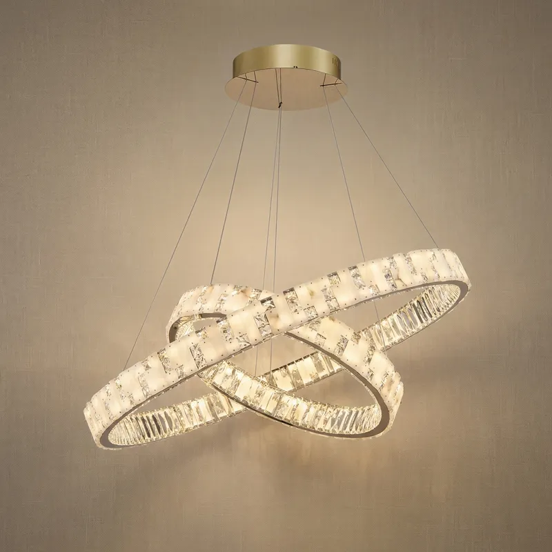 Yiosi Series Nested Crystal Chandelier Style H — YIOSI Lamps LED Landscape Lights  3000K