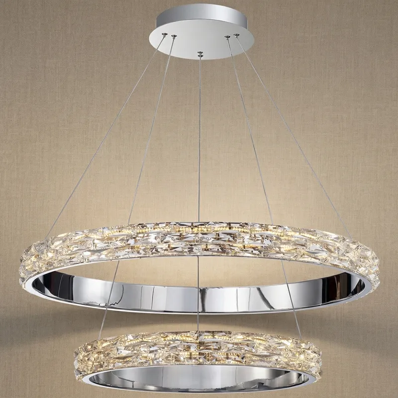 Yiosi Series Nested Crystal Chandelier Style D — YIOSI Lamps LED Landscape Lights  3000K