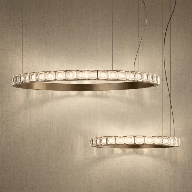 Yiosi Series Nested Crystal Chandelier Style A — YIOSI Lamps LED Landscape Lights  3000K
