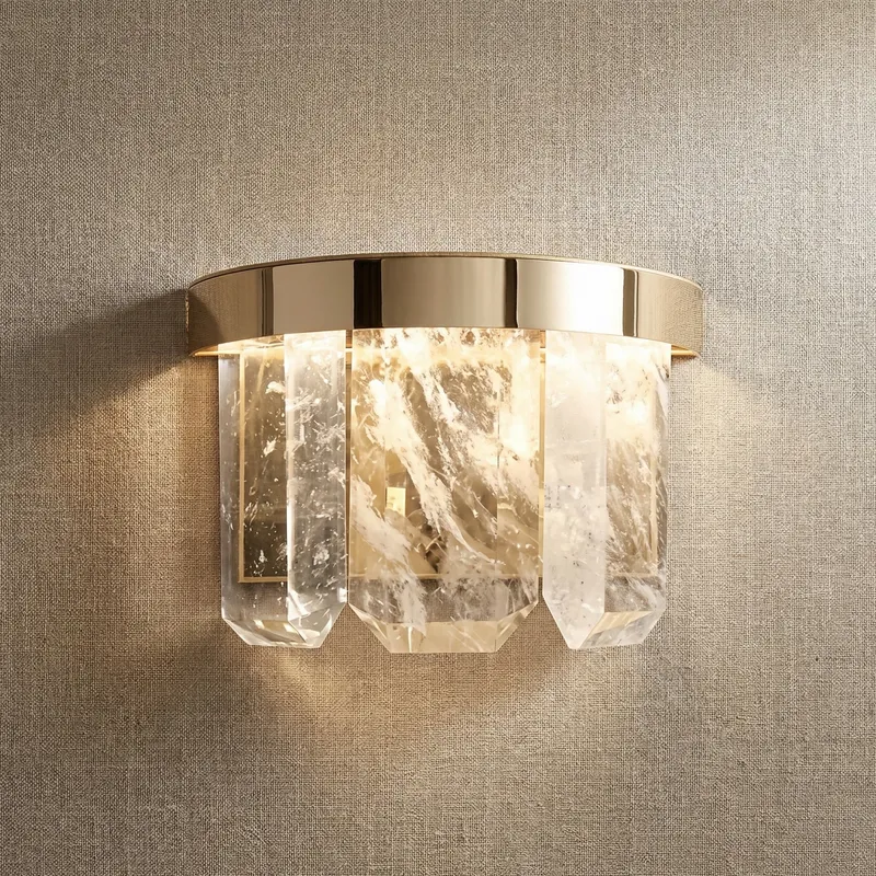 Yiosi Crystal Wall Sconce 9" — YIOSI Lamps LED Wall Lights  3000K