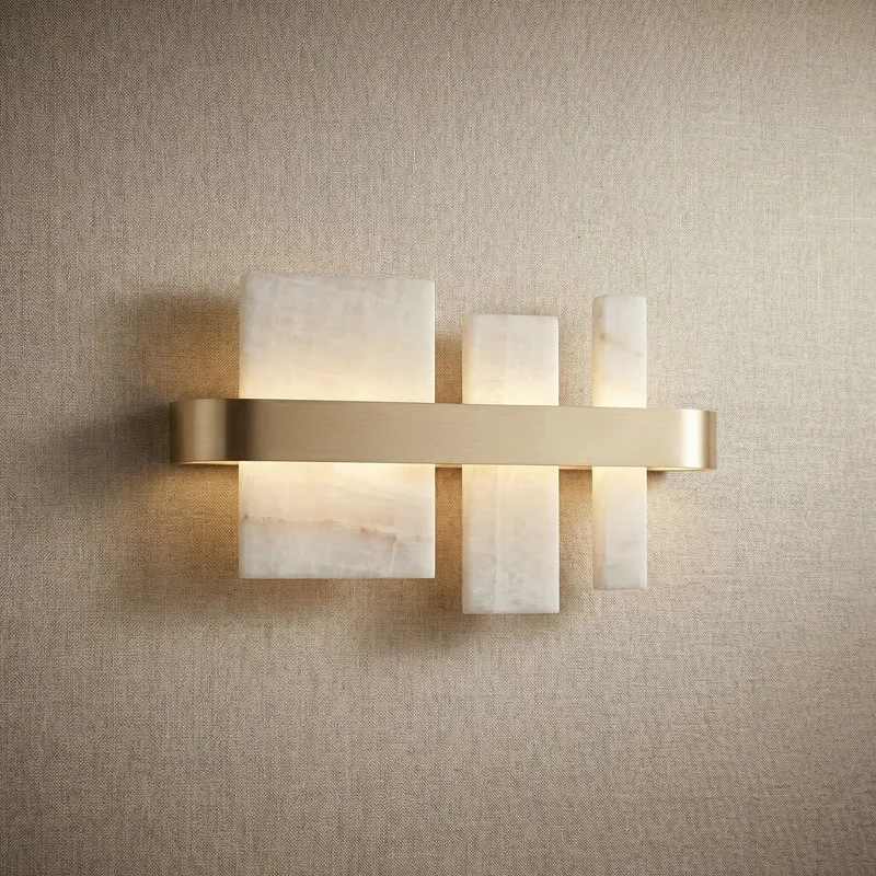 Yiosi Series Linear Natural Stone Wall Sconce — YIOSI Lamps LED Linear Lights  3000K