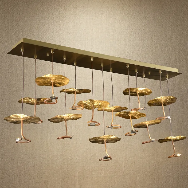 Yiosi Hayes Linear Brass Chandelier 51.2" L — YIOSI Lamps LED Linear Lights  3000K