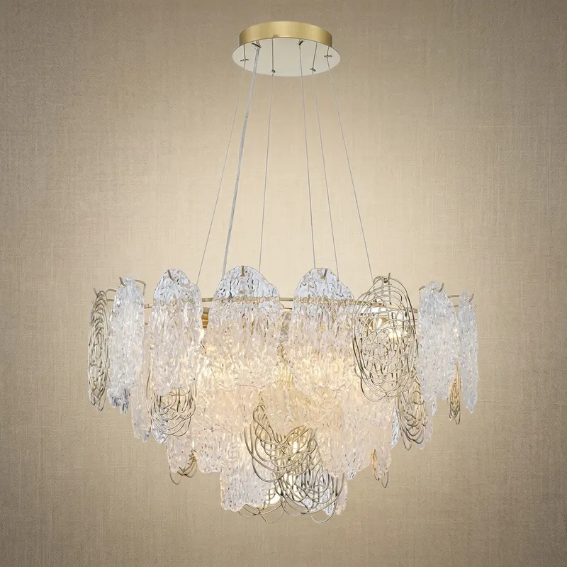 Filo Artisan Glass Round Chandelier — YIOSI Lamps LED Landscape Lights  3000K