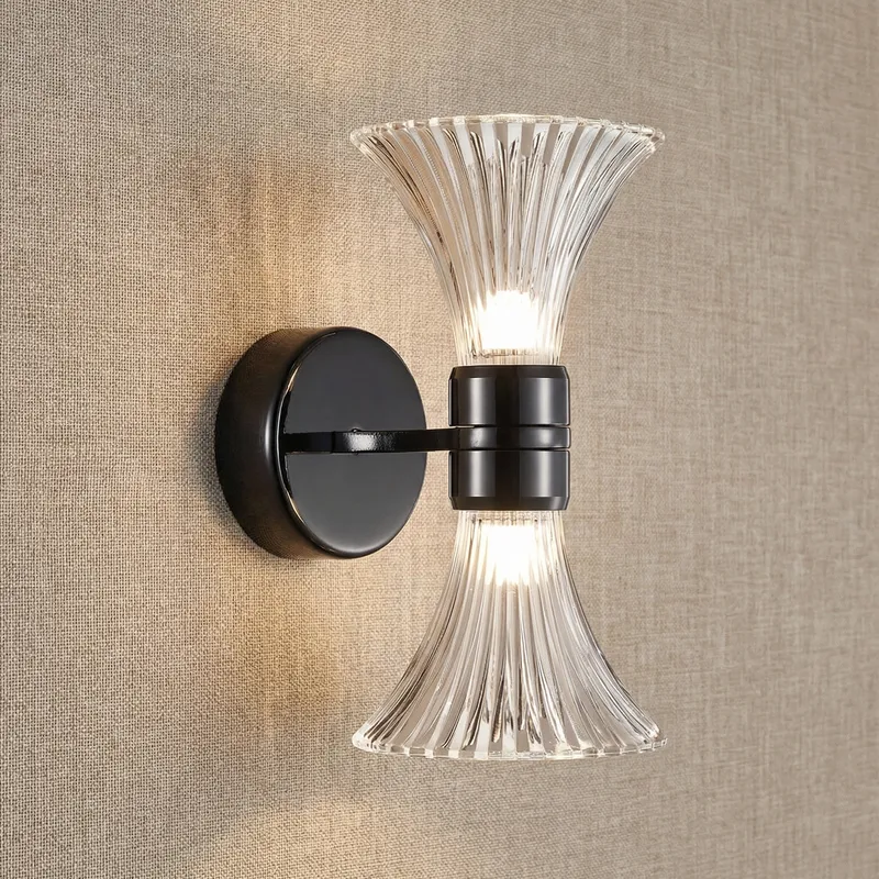 Yiosi Modern Glass Wall Sconce — YIOSI Lamps LED Wall Lights  3000K