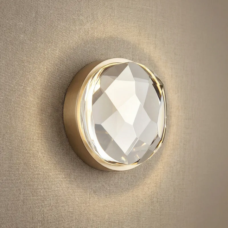 Yiosi Eclipse Crystal Modern Wall Sconce — YIOSI Lamps LED Wall Lights  3000K