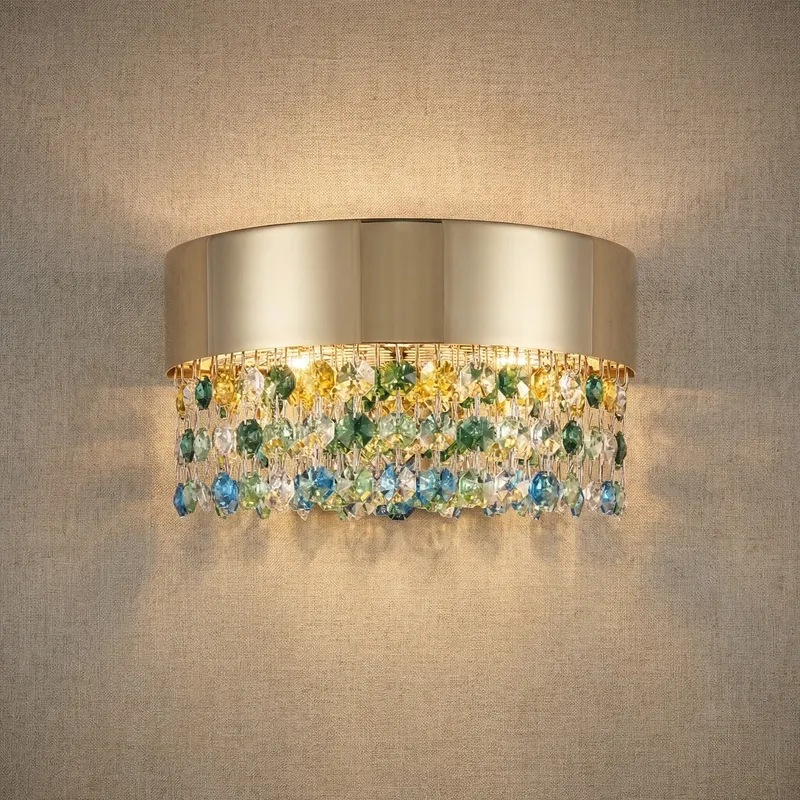 Yiosi Series Crystal Wall Sconce 8" — YIOSI Lamps LED Wall Lights  3000K