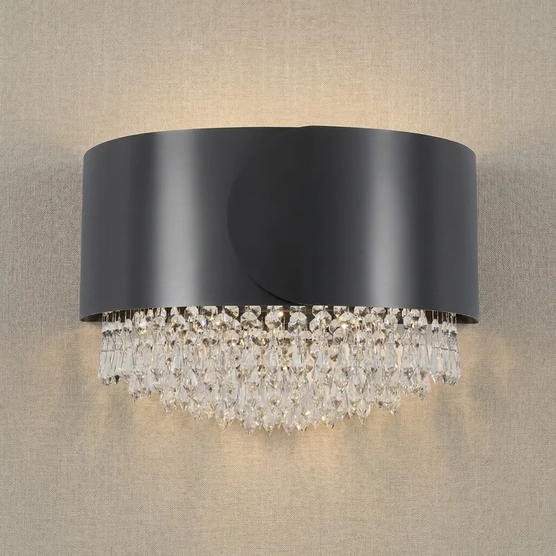 Yiosi Series Crystal Wall Sconce 14" — YIOSI Lamps LED Wall Lights  3000K