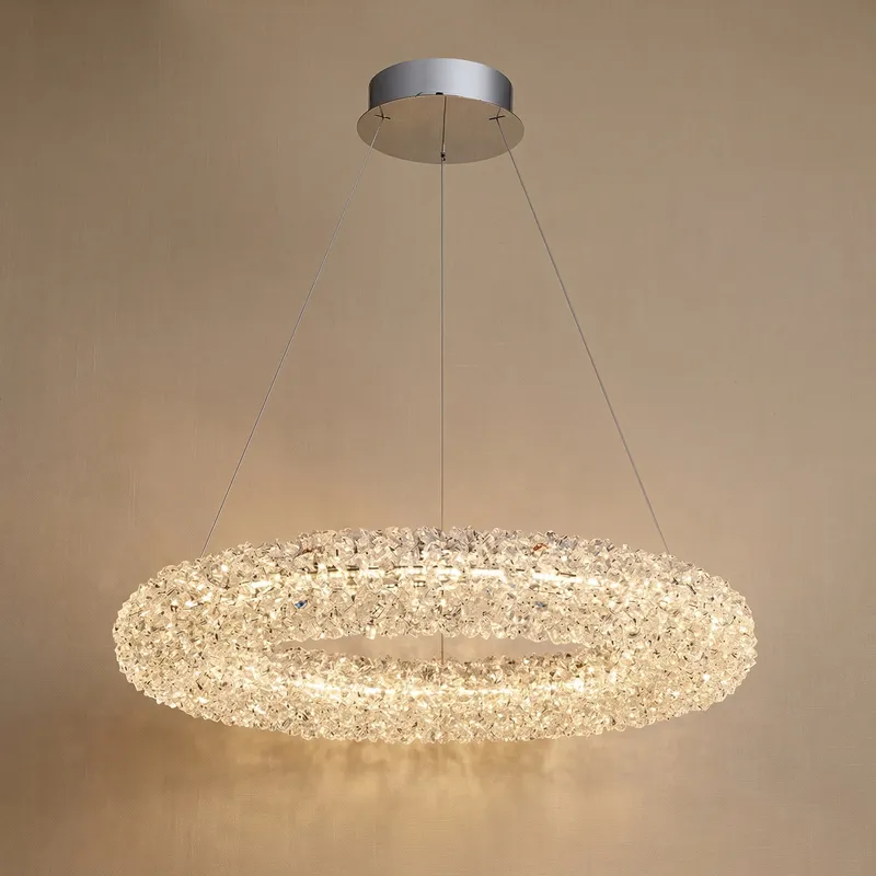 Lumina Crystal Pendant Chandelier — YIOSI Lamps LED Landscape Lights  3000K