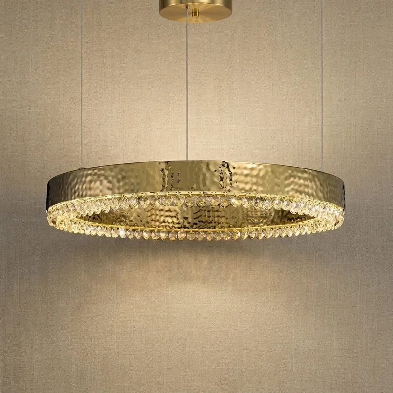 Yiosi Crystal Ring Pendant — YIOSI Lamps LED Landscape Lights  3000K