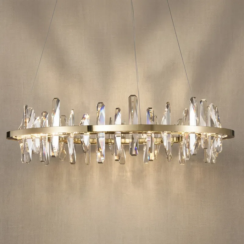 Yiosi Mira Ring Crystal Chandelier — YIOSI Lamps LED Landscape Lights  3000K