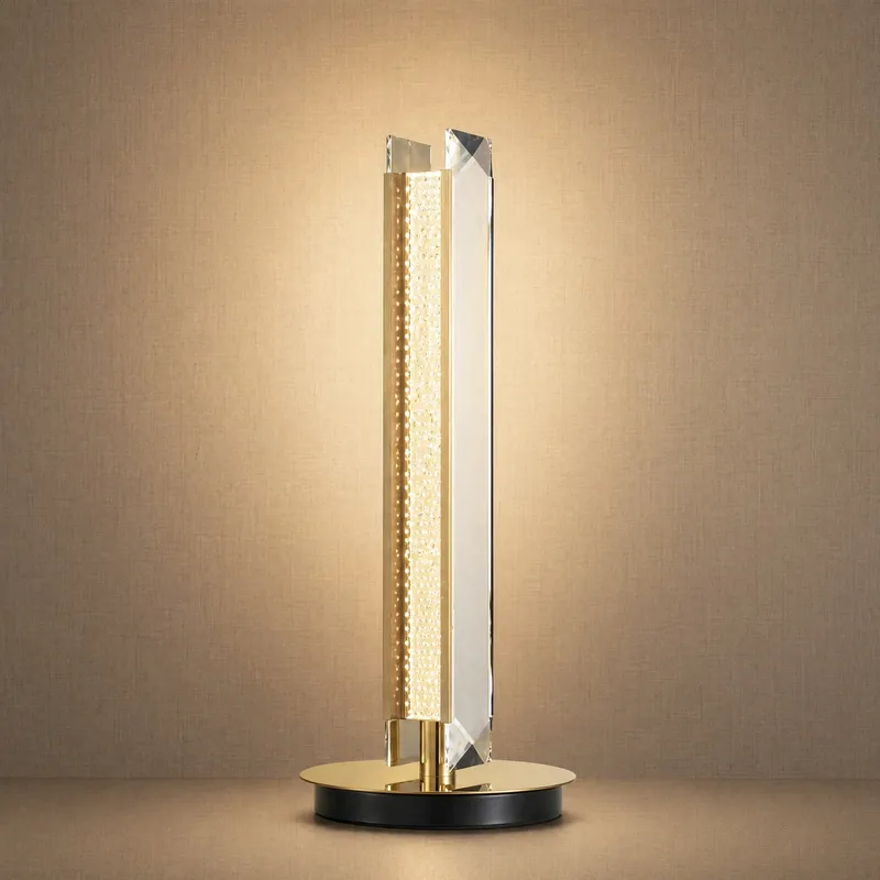 Yiosi Prismatic Mini Crystal Table Lamp — YIOSI Lamps LED Temporary & Work Lights 26.0W 3000K
