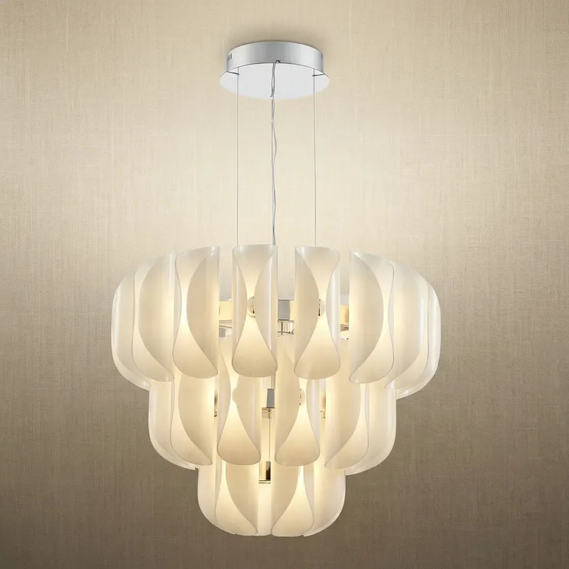 Yiosi Phantom 3-Tier Nested Glass Chandelier — YIOSI Lamps LED Landscape Lights 102.0W 3000K