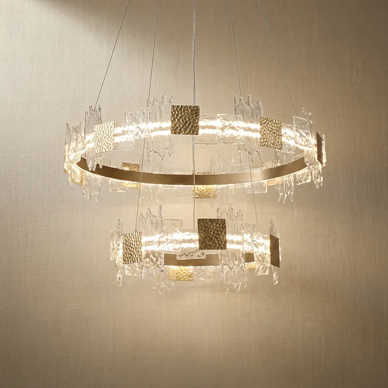 Yiosi Oriole Shadow Nested Glass Chandelier — YIOSI Lamps LED Landscape Lights  3000K