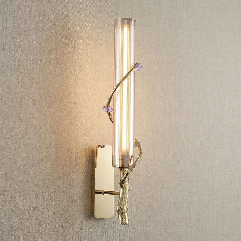Yiosi Flowing Branch Glass Wall Sconce — YIOSI Lamps LED Wall Lights 17.0W 3000K