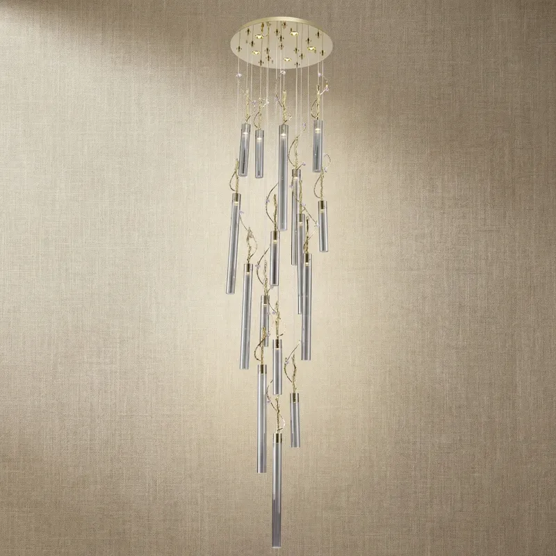 Yiosi Flowing Branch Cascading Glass Chandelier 24" — YIOSI Lamps LED Landscape Lights 50.0W 3000K
