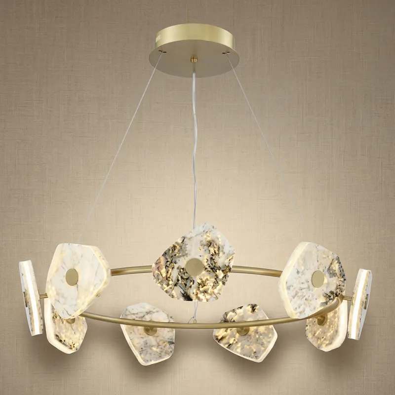 Petra Luxury Natural Stone Chandelier — YIOSI Lamps LED Landscape Lights 130.0W 3000K