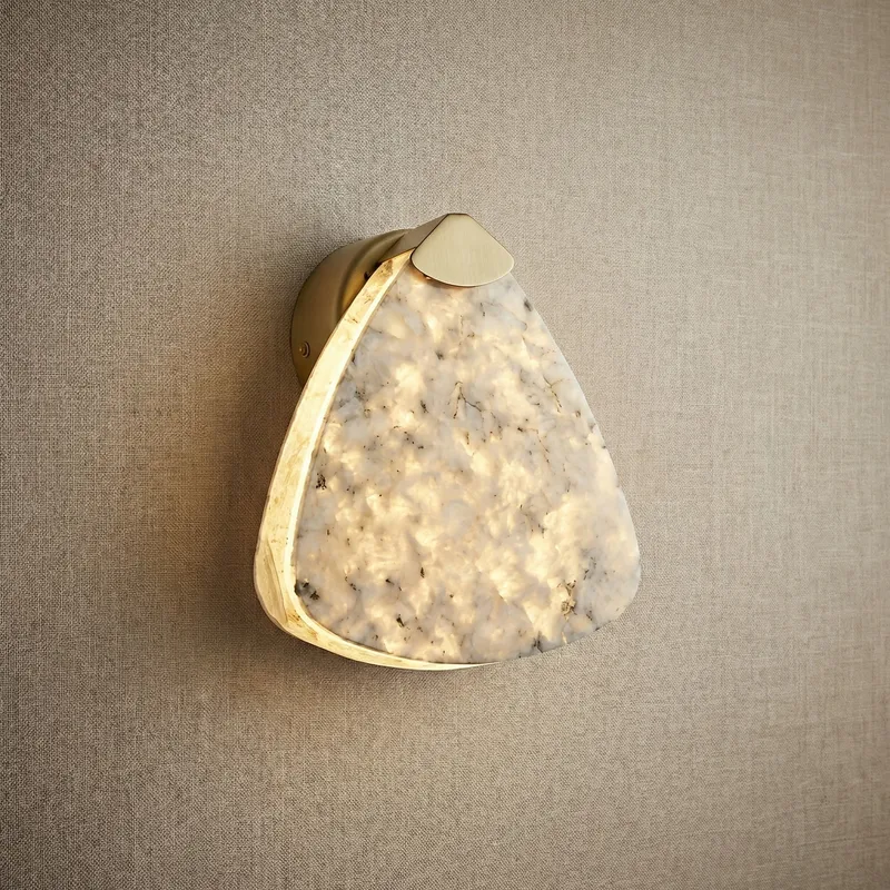 Yiosi High Luxury Mini Natural Stone Wall Sconce 7" Style A — YIOSI Lamps LED Wall Lights 14.0W 3000K