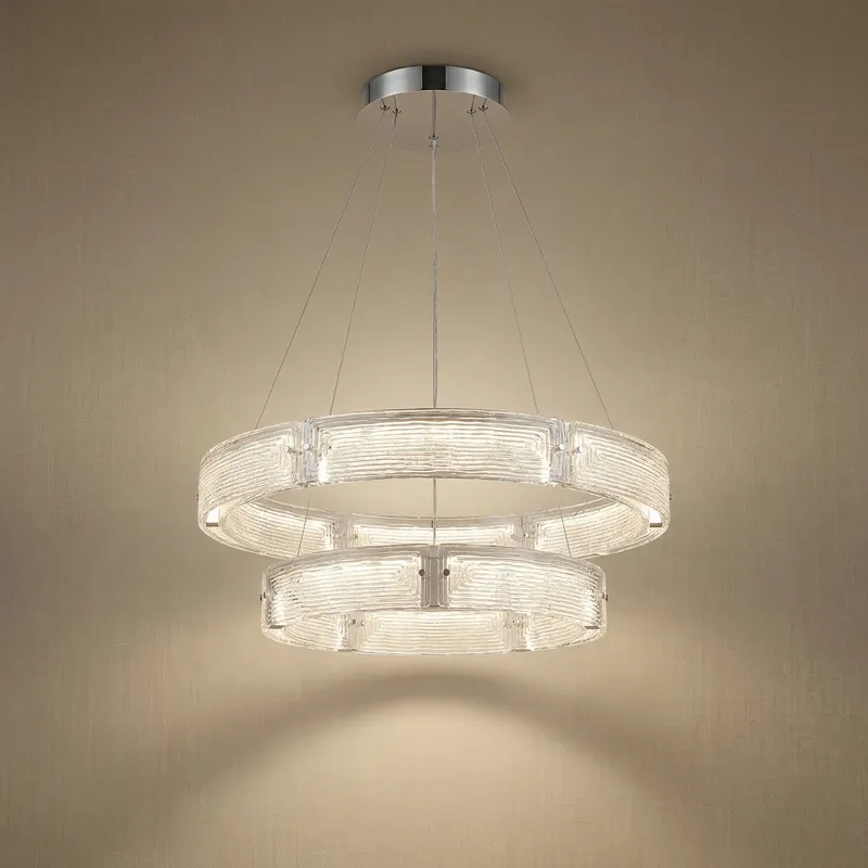 Yiosi Halo Nested Glass Chandelier — YIOSI Lamps LED Landscape Lights  3000K