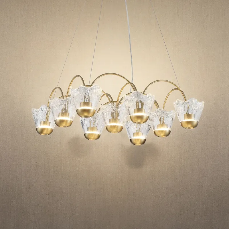 Yiosi Flowers Glass Pendant Light Style B — YIOSI Lamps LED Landscape Lights 36.0W 3000K