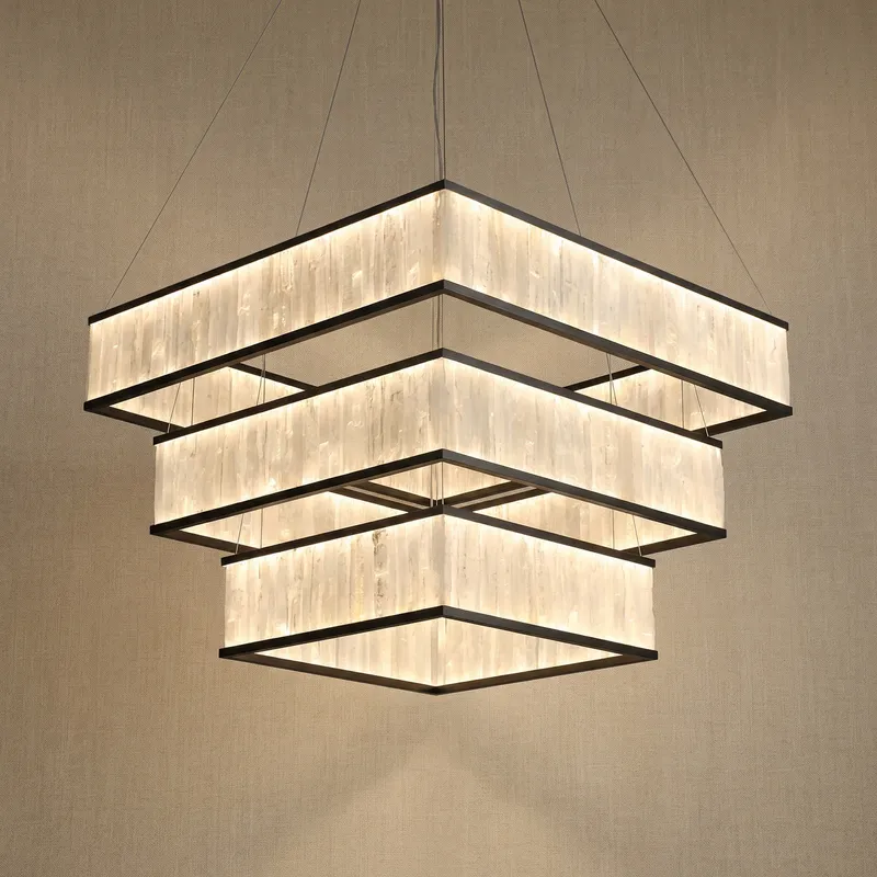 Yiosi Crystara 3-Tier Nested Metal Chandelier — YIOSI Lamps LED Landscape Lights 287.0W 3000K