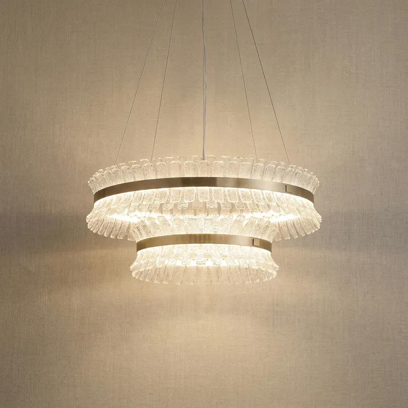 Yiosi Glow Nested Glass Chandelier 31" — YIOSI Lamps LED Landscape Lights  3000K