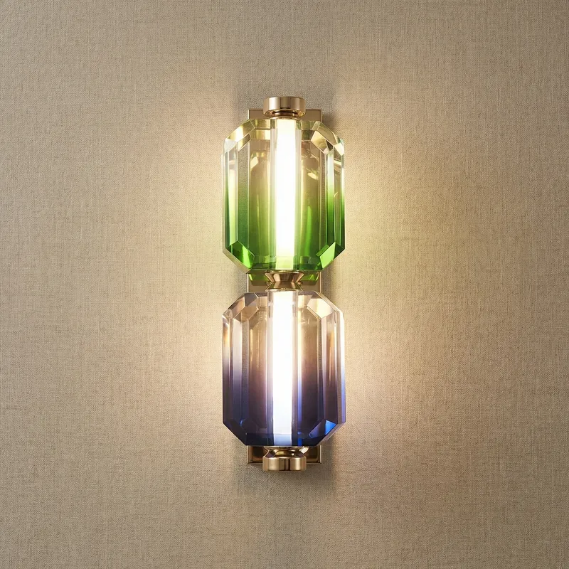 Yiosi Color Crystal Wall Sconce 5" Style B — YIOSI Lamps LED Wall Lights 16.0W 3000K
