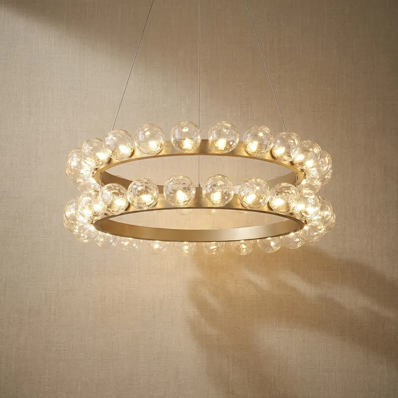 Yiosi Bubbles Nested Glass Chandelier 39" — YIOSI Lamps LED Landscape Lights 96.0W 3000K
