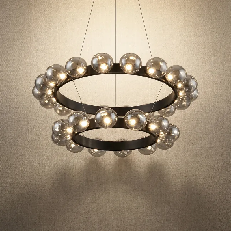 Yiosi Bubbles Nested Glass Chandelier 31" — YIOSI Lamps LED Landscape Lights 60.0W 3000K