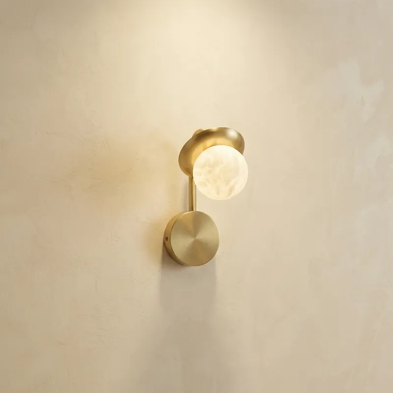 Branch Single Bud Alabaster Wall Sconce — YIOSI Lamps LED Wall Lights 40.0W 