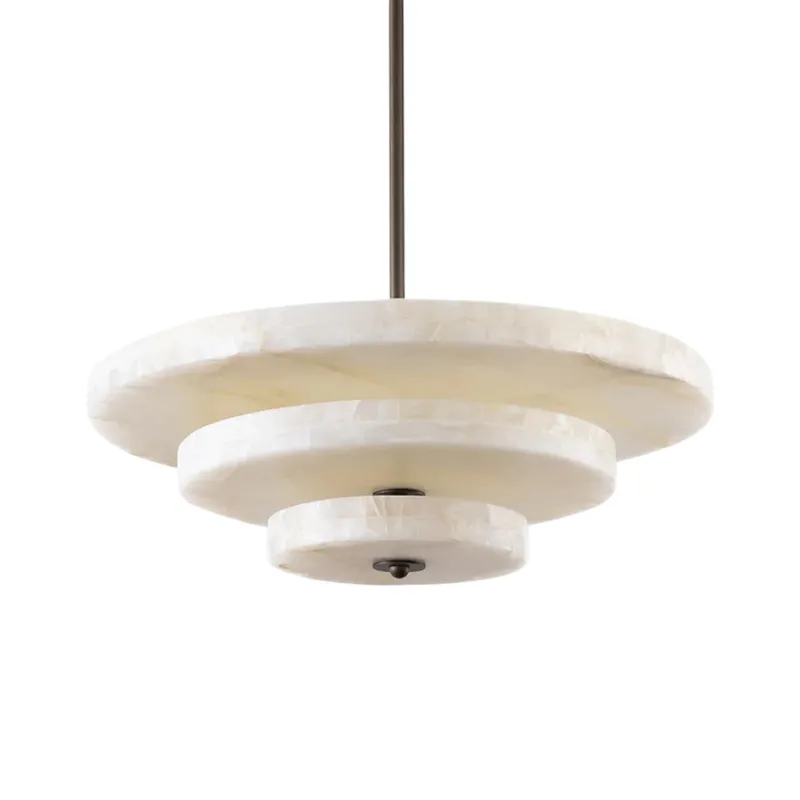 Alabaster Bronze & White LED Chandelier – Elegant 33‑Inch — YIOSI Lamps LED Landscape Lights  3000K