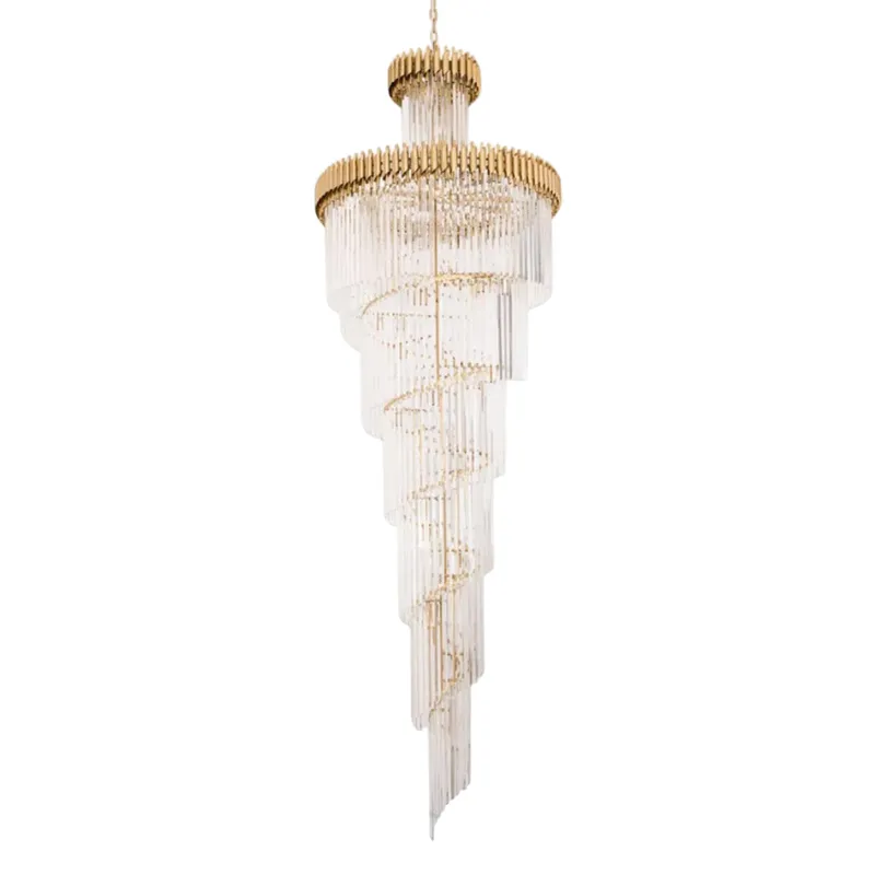 Crystal Spiral Chandelier – Gold Finish, 39‑in Diameter — YIOSI Lamps LED Landscape Lights 15.0W 