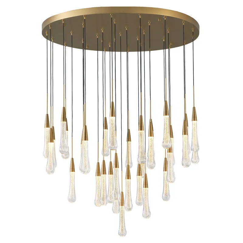 Modern Golden Raindrop Chandelier — YIOSI Lamps LED Landscape Lights  