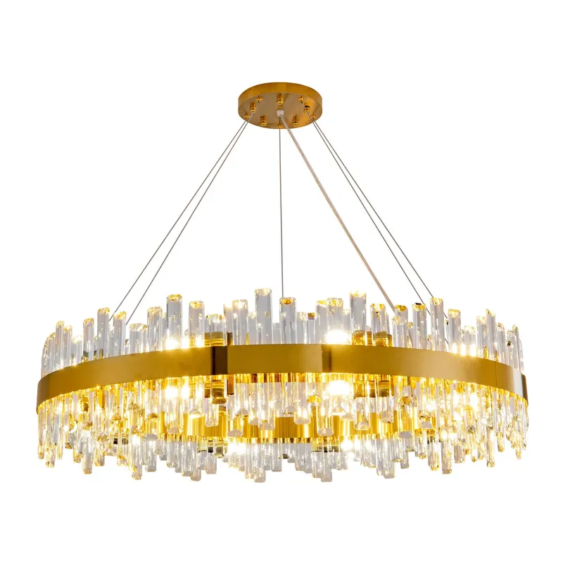 Modern Double-Layer Crystal Chandelier — YIOSI Lamps LED Landscape Lights  