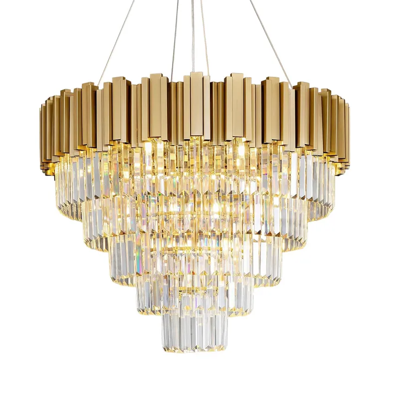Modern circular K9 crystal chandelier — YIOSI Lamps LED Landscape Lights 56.0W 