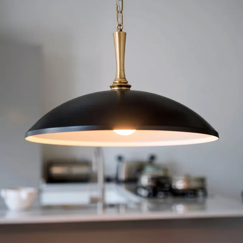 UKC20292 Industrial Indoor Pendant, 12.25''H x 20.25''W x 20.25''Dep, Black Finish, Belvarra Collection — Urban Ambiance LED Landscape Lights 75.0W 3000K