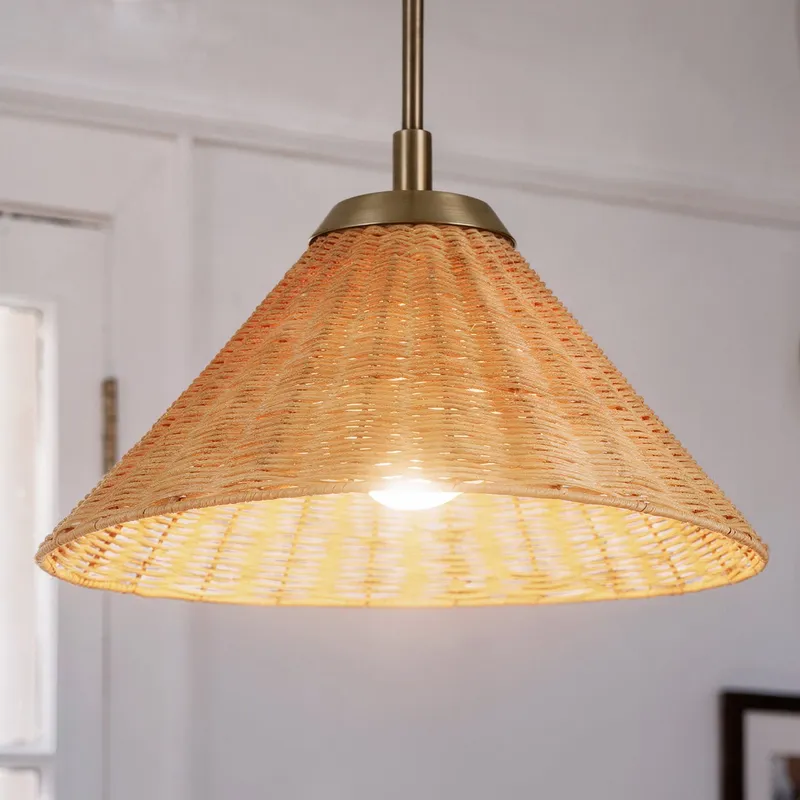 UKC20271 Coastal Indoor Pendant, 10''H x 18''W x 18''Dep, Champagne Bronze Finish, Corvane Collection — Urban Ambiance LED Landscape Lights 13.0W 3000K