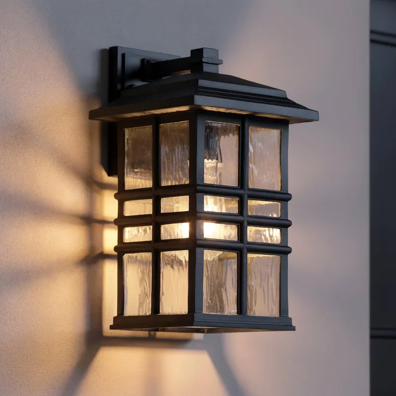 UKC10007 Craftsman Outdoor Wall Sconce, 17.5''H x 9.5''W x 10.5''Dep, Olde Bronze Finish, Lyndale Collection — Urban Ambiance LED Wall Lights 150.0W 3000K
