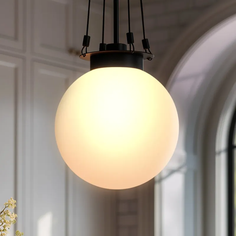 UKC20252 Industrial Indoor Pendant, 33.25''H x 10.5''W x 10.5''Dep, Black Finish, Ardenton Collection — Urban Ambiance LED Landscape Lights 100.0W 3000K
