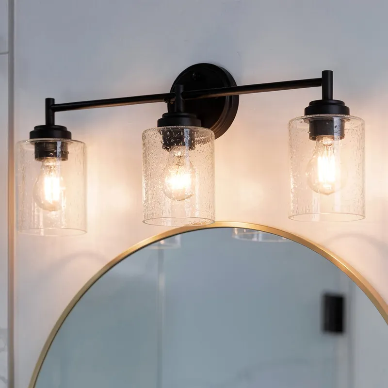 UKC20504 Industrial Indoor Bath Light, 9.25''H x 21.5''W x 6.5''Dep, Black Finish, Ravencourt Collection — Urban Ambiance LED Linear Lights 75.0W 3000K